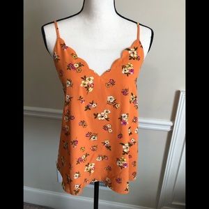 NWT Socialite Floral Print Spaghetti Strap Top -